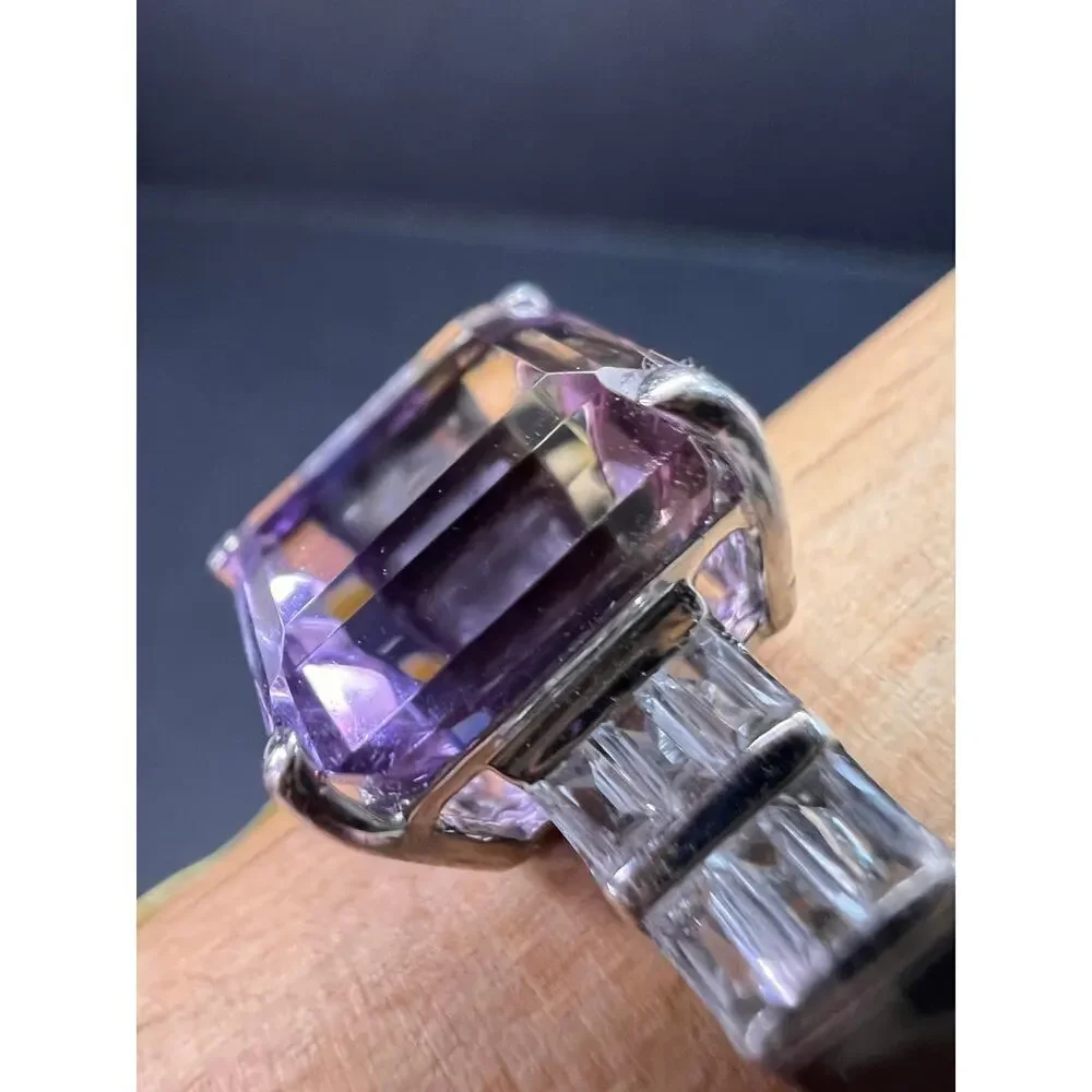 NEW ametrine and topaz sterling silver ring size 11